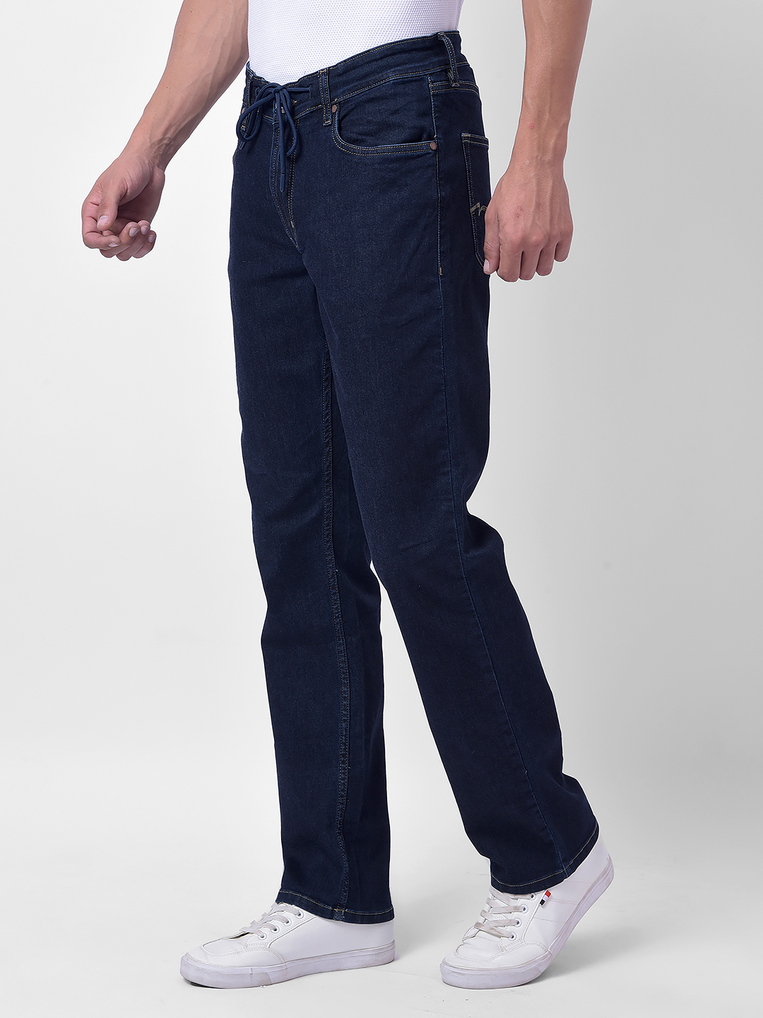 Numero Uno Men Packable Blue Regular Fit Sustainable Jeans
